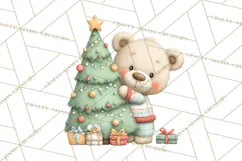 Christmas Animals Clipart PNG, Cute Cartoon Holiday Clip Art Product Image 2
