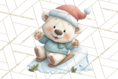 Christmas Animals Clipart PNG, Cute Cartoon Holiday Clip Art Product Image 2