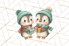 Christmas Animals Clipart PNG, Cute Cartoon Holiday Clip Art Product Image 5