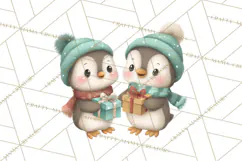 Christmas Animals Clipart PNG, Cute Cartoon Holiday Clip Art Product Image 5