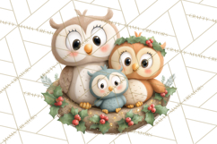 Christmas Animals Clipart PNG, Cute Cartoon Holiday Clip Art Product Image 4