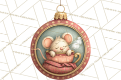 Christmas Ornament Clipart PNG, Whimsical Cute Characters Product Image 4
