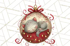 Christmas Ornament Clipart PNG, Whimsical Cute Characters Product Image 2