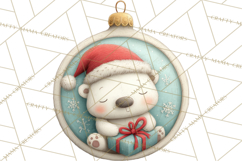 Christmas Ornament Clipart PNG, Whimsical Cute Characters Product Image 3