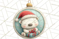 Christmas Ornament Clipart PNG, Whimsical Cute Characters Product Image 3