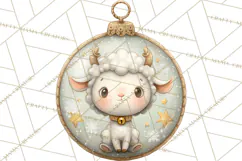 Christmas Ornament Clipart PNG, Whimsical Cute Characters Product Image 5