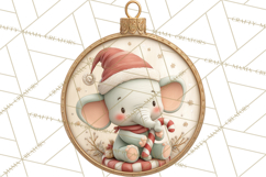 Christmas Ornament Clipart PNG, Whimsical Cute Characters Product Image 3