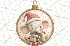 Christmas Ornament Clipart PNG, Whimsical Cute Characters Product Image 3