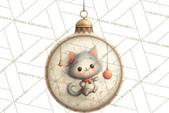 Christmas Ornament Clipart PNG, Whimsical Cute Characters Product Image 4