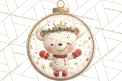 Christmas Ornament Clipart PNG, Whimsical Cute Characters Product Image 2