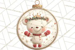 Christmas Ornament Clipart PNG, Whimsical Cute Characters Product Image 2