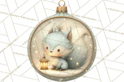 Christmas Ornament Clipart PNG, Whimsical Cute Characters Product Image 3