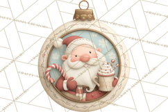 Christmas Ornament Clipart PNG, Whimsical Cute Characters Product Image 5