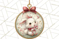 Christmas Ornament Clipart PNG, Whimsical Cute Characters Product Image 3