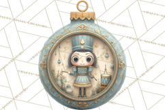 Christmas Ornament Clipart PNG, Whimsical Cute Characters Product Image 5