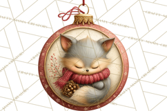 Christmas Ornament Clipart PNG, Whimsical Cute Characters Product Image 5