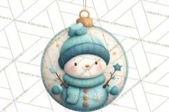 Christmas Ornament Clipart PNG, Whimsical Cute Characters Product Image 2