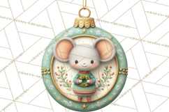 Christmas Ornament Clipart PNG, Whimsical Cute Characters Product Image 4