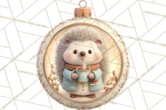 Christmas Ornament Clipart PNG, Whimsical Cute Characters Product Image 4
