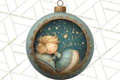 Christmas Ornament Clipart PNG, Whimsical Cute Characters Product Image 2