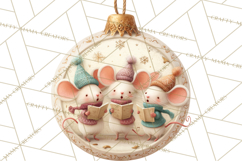 Christmas Ornament Clipart PNG, Whimsical Cute Characters Product Image 4