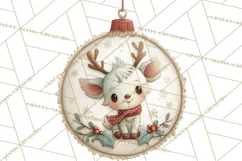 Christmas Ornament Clipart PNG, Whimsical Cute Characters Product Image 5