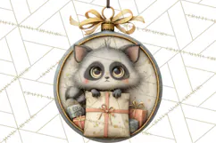 Christmas Ornament Clipart PNG, Whimsical Cute Characters Product Image 2