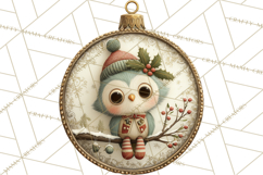Christmas Ornament Clipart PNG, Whimsical Cute Characters Product Image 3