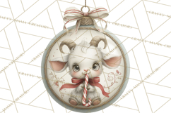 Christmas Ornament Clipart PNG, Whimsical Cute Characters Product Image 4