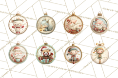 Christmas Ornament Clipart PNG, Whimsical Cute Characters Product Image 2