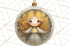 Christmas Ornament Clipart PNG, Whimsical Cute Characters Product Image 2