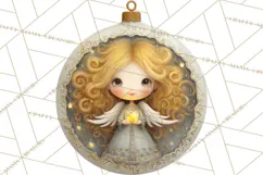 Christmas Ornament Clipart PNG, Whimsical Cute Characters Product Image 2