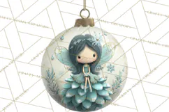 Christmas Ornament Clipart PNG, Whimsical Cute Characters Product Image 3