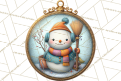 Christmas Ornament Clipart PNG, Whimsical Cute Characters Product Image 4