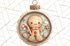 Christmas Ornament Clipart PNG, Whimsical Cute Characters Product Image 5