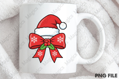 Cute Christmas Bow Sublimation Png Product Image 4