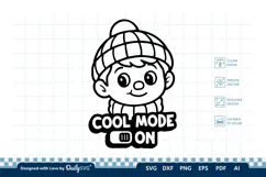 Cute Christmas Boy SVG Cut File for Crafts Product Image 3