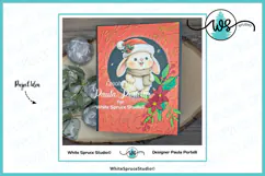 Cute Christmas Bunny PNG Printable Clipart Product Image 13