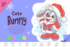 Cute Christmas Bunny. Clipart Product Image 1