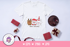 Christmas clipart reindeer santa polar bear kawaii clipart Product Image 2