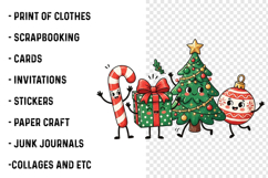 Cute Christmas Characters PNG Product Image 3