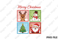Cute Christmas Characters Sublimation Product Image 1