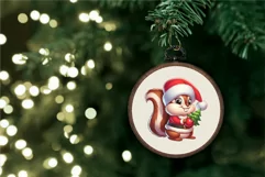 Cute Christmas Chipmunks. Clipart, PNG. Product Image 5