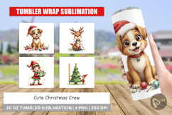 Cute Christmas Crew Tumbler Product Image 1