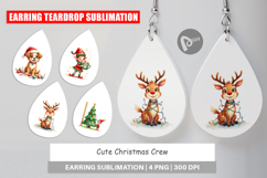 Cute Christmas Crew Earring Product Image 1