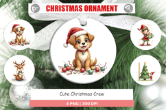 Cute Christmas Crew Ornament Product Image 1