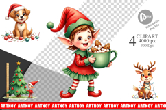 Cute Christmas Crew Clipart Product Image 1