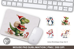 Cute Christmas Crew Mouse Pad Product Image 1