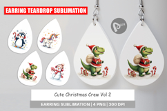 Cute Christmas Crew Earring Product Image 1