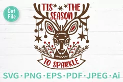 Cute Christmas Deer SVG